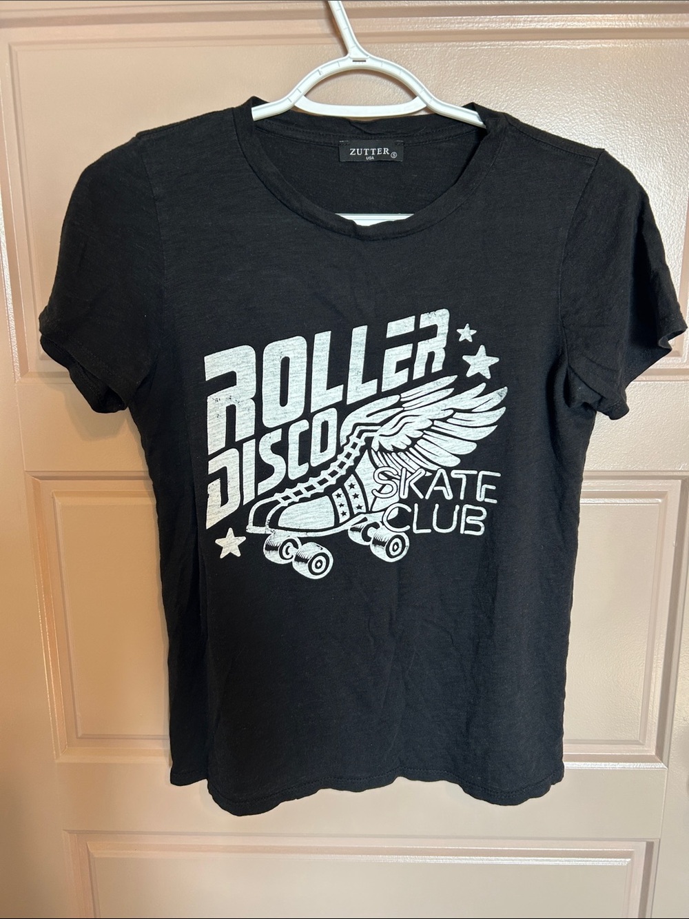 Zutter Black Roller Disco Skate Club Graphic Tee
